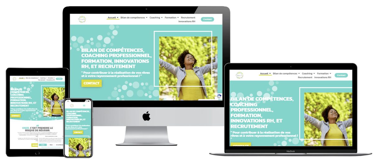 Site Happyfizz, sur ordinateur, tablette et mobile